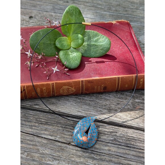 Vintage Artisan Millefiori Style Pendant Necklace - Picture 9 of 10